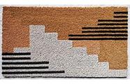 Capacho De Porta Fibra De Coco Escada 60X33Cm - Uzoo