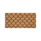 Capacho De Porta Fibra De Coco Retangular Escamas 70x33cm Uzoo