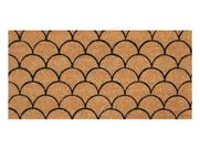 Capacho De Porta Fibra De Coco Slim Escamas 70X33Cm - Uzoo