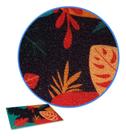 Capacho De Porta Vinílico Estampado Antiderrapante 60x40cm Folhagens