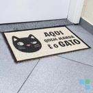 Capacho De Porta Vinílico Estampado Aqui Quem Manda 60x40cm-uzoo