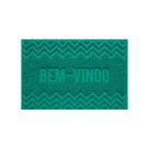 Capacho De Porta Vinílico Zig Zag Verde 60X40cm - Uzoo