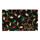 Capacho DII Natal Fibra de Coco 43x74 cm Luzes Brilhantes