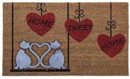 Capacho Fibra de Coco 45x75cm Arley Com Aplique Lovers Corttex
