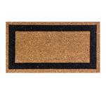 Capacho Fibra De Coco Borda Preto 60X33cm - Uzoo