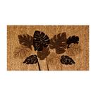 Capacho Fibra De Coco Folhagem Marrom 60X33Cm - Uzoo Capacho Fibra De Coco Folhagem Marrom 60X33Cm - Uzoo