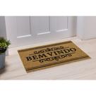 Capacho Fibra de Coco Natural Retangular 33cm x 60cm