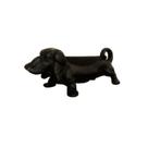 Capacho Formato Cachorro Ferro Fundido Cor Preto 38x14cm
