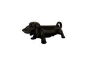 Capacho Formato Cachorro Ferro Fundido Cor Preto 38x14cm Capacho Formato Cachorro Ferro Fundido Cor Preto 38x14cm