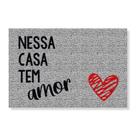 Capacho nessa casa tem amor cores:prata Capacho nessa casa tem amor cores:prata