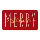 Capacho ONWAY Merry Christmas Vermelho Dourado Inverno 45x75cm Capacho ONWAY Merry Christmas Vermelho Dourado Inverno 45x75cm