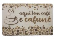 Capacho PVC Aqui Tem Café e Cafuné 38x58cm - Tokyo Design
