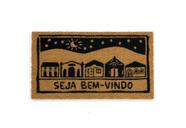 Capacho Retangular Fibra De Coco Base PVC 60x33cm - Komeco Xilogravura