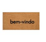 Capacho Retangular Fibra De Coco Base PVC 70x33cm - Komeco Bem-Vindo Capacho Retangular Fibra De Coco Base PVC 70x33cm - Komeco Bem-Vindo