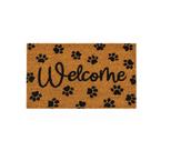 Capacho Retangular Fibra De Coco Base PVC 75x45cm - Komeco Welcome Pet