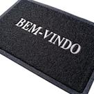 Capacho Tapete de Entrada Bem Vindo 60cm x 40cm PVC Preto Capacho Tapete de Entrada Bem Vindo 60cm x 40cm PVC Preto