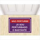 Capacho Tapete Decorativo Não perturbe Antiderrapante.