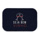 Capacho Tapete Decorativo Seja Bem Vinho 34x60cm C3791 Capacho Tapete Decorativo Seja Bem Vinho 34x60cm C3791