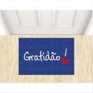 Capacho Tapete Gratidão Gratus Para de Decoração.