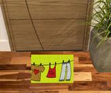Capacho Tapete Personalizado Lavanderia Antiderrapante 60X40 cm Capacho Tapete Personalizado Lavanderia Antiderrapante 60X40 cm