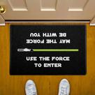 Capacho Tapete Star Wars 60x40cm Use The Force Sabre Verde