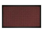 Capacho Textura Quadriculada Com Borda Fenice Marrom 69X39Cm - Uzoo Capacho Textura Quadriculada Com Borda Fenice Marrom 69X39Cm - Uzoo