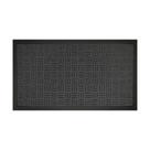 Capacho Textura Quadriculada Com Borda Fenice preto 69X39cm - Uzoo Capacho Textura Quadriculada Com Borda Fenice preto 69X39cm - Uzoo