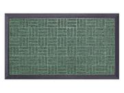 Capacho Textura Quadriculada Com Borda Fenice Verde 69X39Cm - Uzoo Capacho Textura Quadriculada Com Borda Fenice Verde 69X39Cm - Uzoo