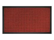 Capacho Textura Quadriculada Com Borda Fenice Vermelho 69X39Cm - Uzoo Capacho Textura Quadriculada Com Borda Fenice Vermelho 69X39Cm - Uzoo