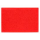 Capacho Vinil Br 10mm Silver 60x40 Vermelho Kapazi - KAPAZI IND
