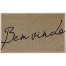 Capacho Vinil Light Bem Vindo Bege 40 x 60 Cm Kapazi
