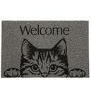Capacho Vinil Pet Cat Welcome 40cm X 60cm Kapazi