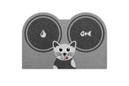 Capacho Vinil Pet Hora do Lanche Cat 40x60cm