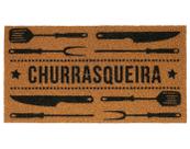 Capacho Vinil Super Print Churrasqueira ouro 40cm X 75cm