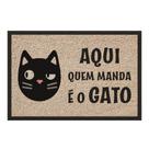 Capacho Vinilico Estampado Aqui Quem Manda 60X40cm- Uzoo
