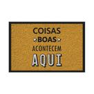 Capacho Vinílico Estampado Coisas Boas 60X40Cm - Uzoo