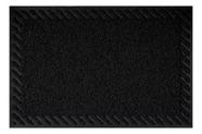 Capacho Vinilico Grande Diagonale 90x60cm Preto Black Comprimento 90 Cm Desenho Do Tecido Diagonal Largura 60 Cm