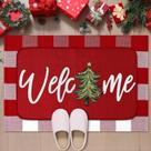 Capachos Tinideya Árvore de Natal de Natal 60x90cm 40x70cm 2 peças Capachos Tinideya Árvore de Natal de Natal 60x90cm 40x70cm 2 peças