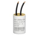 Capacitor 2 fios metalizado 8 uf x 250v trio