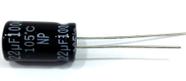 Capacitor bi-polar 22x100 - 22uf 100v preto - (driver/corneta)
