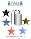 Capacitor de Motor 25uF 250VAC - GPE - 10 PEÇAS