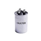 Capacitor Duplo 70+6 MFD Terminal Corpo Metal Hulter - 440V