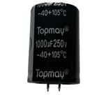 CAPACITOR ELETROLITICO 1000X250V - 1000 UF X 250V - 105º GRAUS