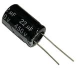 Capacitor eletrolitico 22x450v - 22uf x 450v - 105 graus