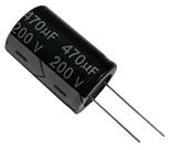 Capacitor eletrolitico 470x200v - 470uf x 200v - 105 graus Capacitor eletrolitico 470x200v - 470uf x 200v - 105 graus