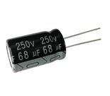 Capacitor eletrolitico 68x250v - 68uf x 250v - 105 graus