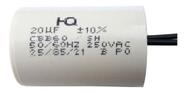 Capacitor Para Ventilador 2 Fios 20uf 50/60hz 250v