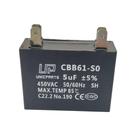 Capacitor Permanente Caixa Preta 5 Uf 450v Quadrado Único