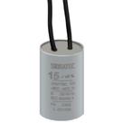 Capacitor permanente com cabo 15,0 uf/250v