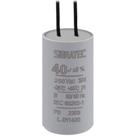 Capacitor permanente com cabo 40,0 uf/250v